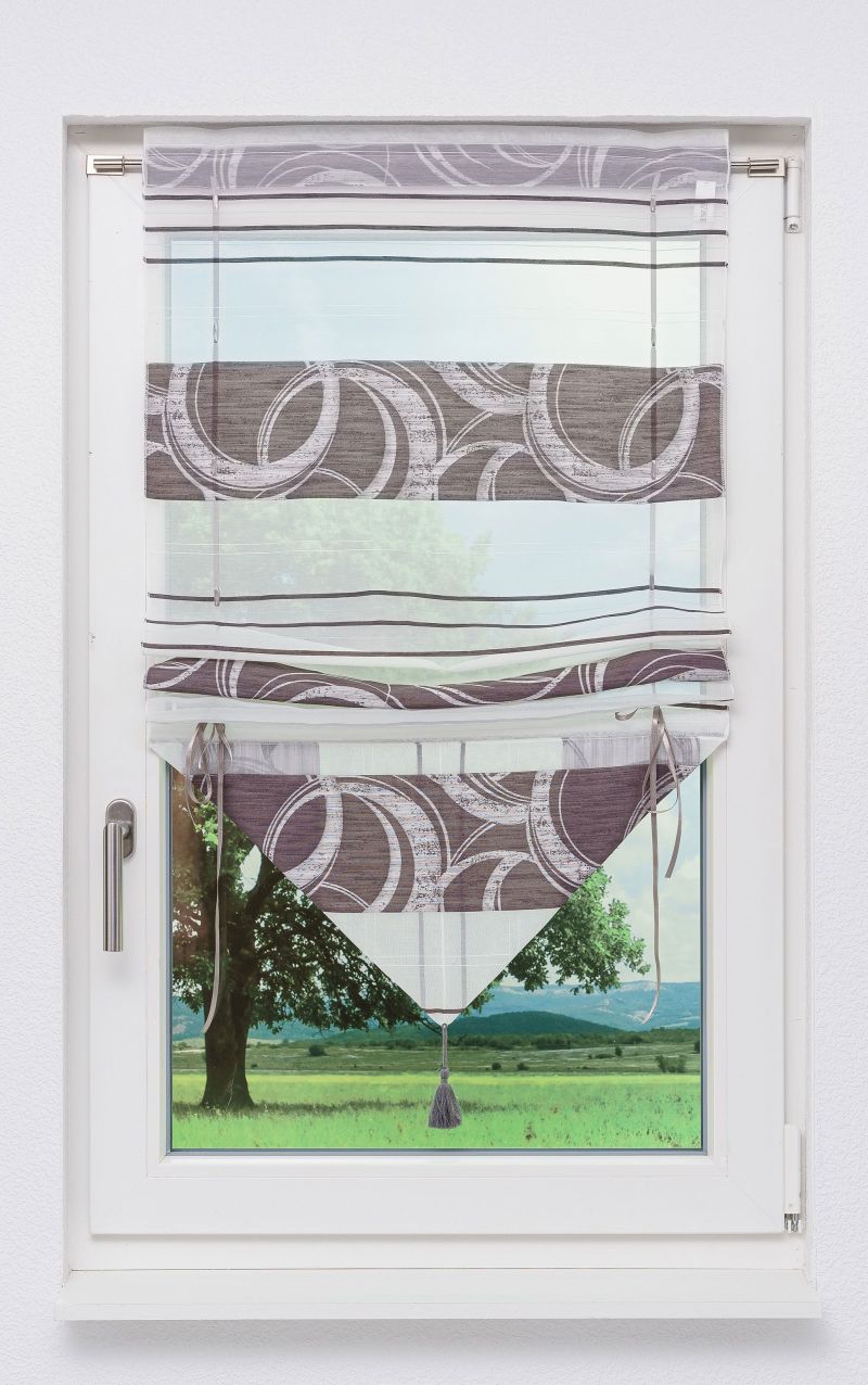 Raffrollo transparent: originelle Fenstermode aus zarten Stoffen