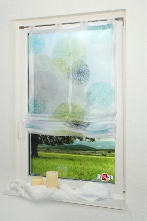 Raffrollo transparent: originelle Fenstermode aus zarten Stoffen