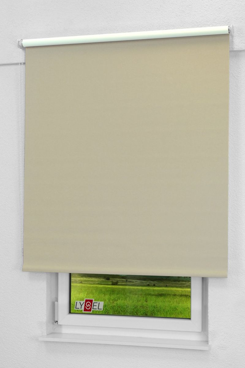 Lysel - Qualittsrollo abdunkelnd graubeige