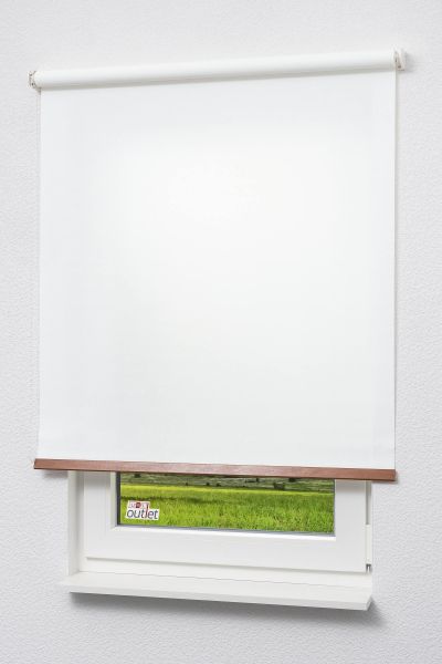 ArtikelbildLysel Outlet - Basisrollo Holzdekor Wei #1W
