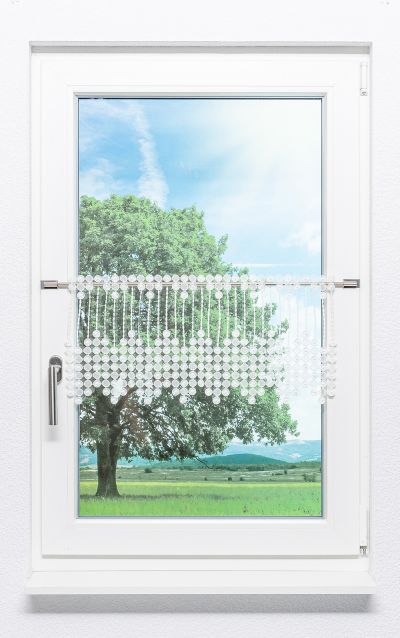 ArtikelbildScheibengardine Plauener Spitze - Pearl #1W