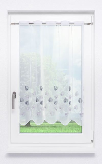 ArtikelbildScheibengardine Lysel - Designbltter #1W in Grau
