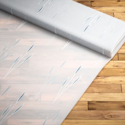 Gardinenstoff Lysel #2S Vicario in blau