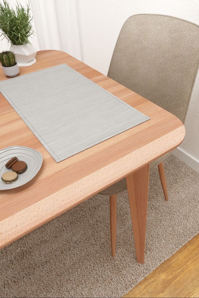 Platzdeckchen in Grau