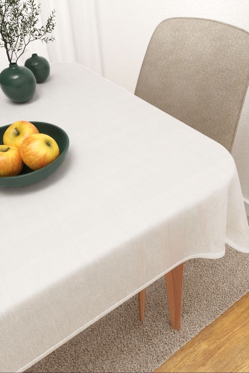 Tischdecke eckig in Wei