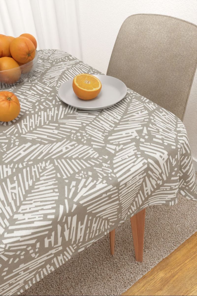 Tischdecke eckig in Grau