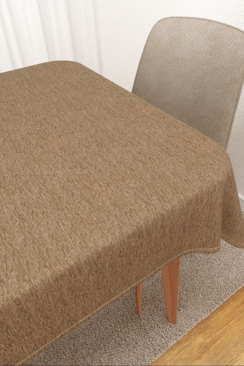 Tischdecke eckig in beige