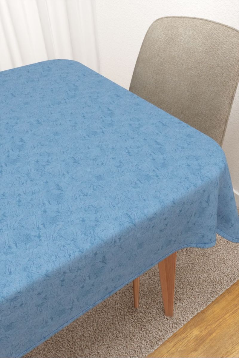 Tischdecke eckig in blau
