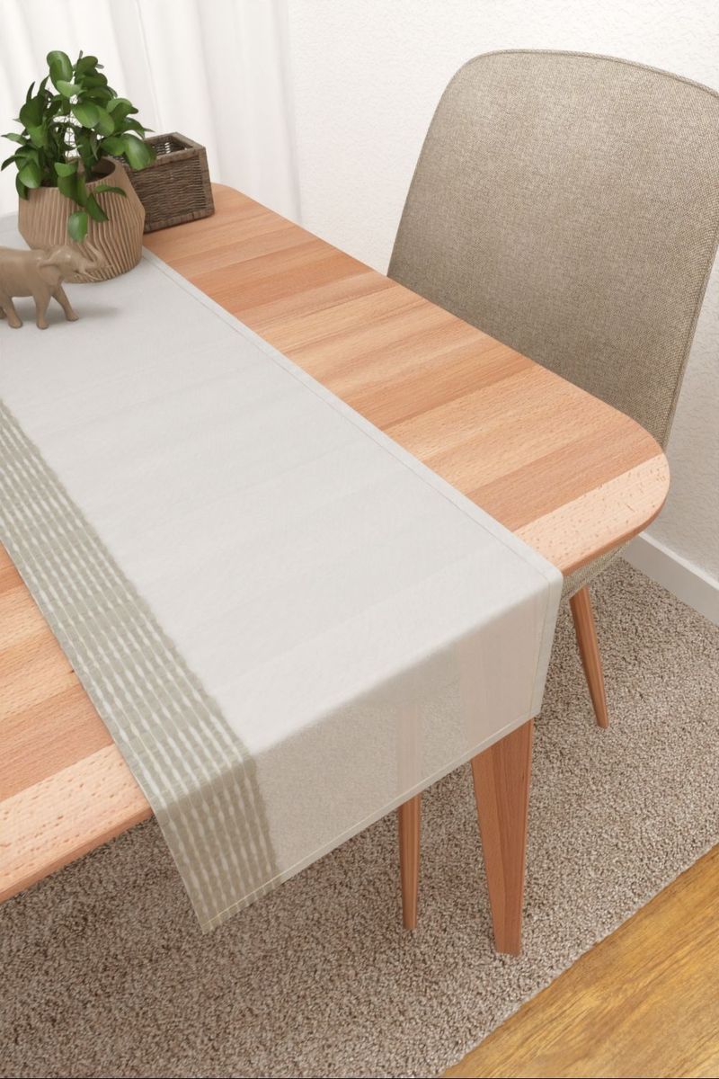 Tischlufer in Beige