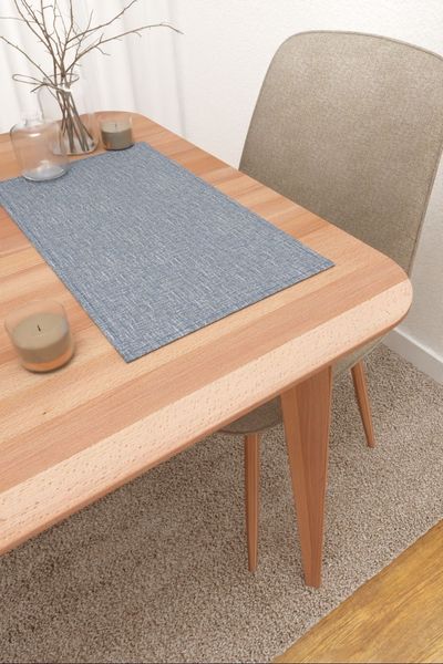 Platzdeckchen Lysel #3J Basiroa in jeansblau