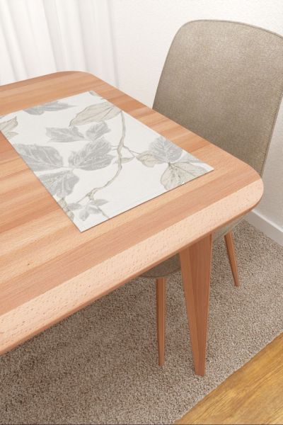 Platzdeckchen Lysel #3J Manigua in graubeige
