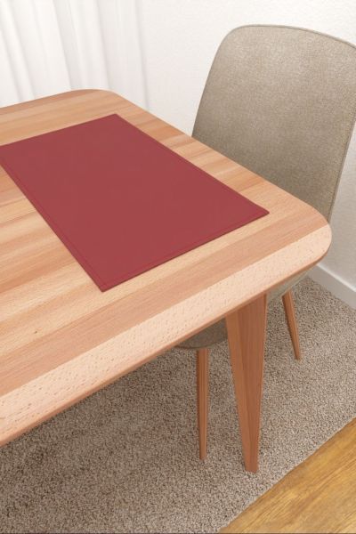Platzdeckchen Lysel #3J Melena in tomatenrot