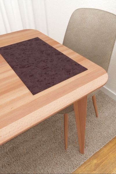 Platzdeckchen Lysel #3J Rosario in aubergine