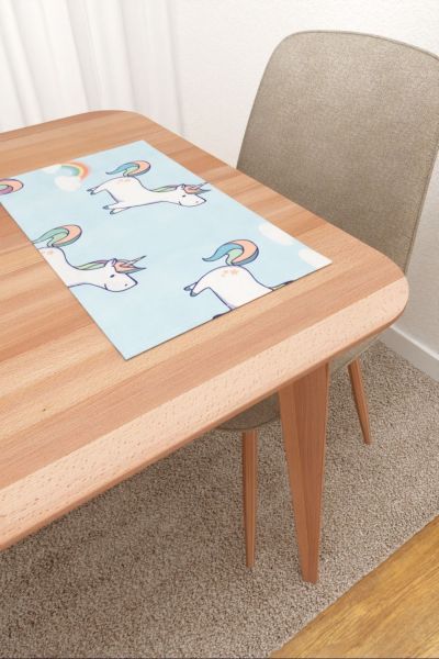Platzdeckchen Lysel #3J Tapila in pastellblau