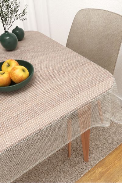 Tischdecke eckig Lysel #3J Aitoo in cremewei