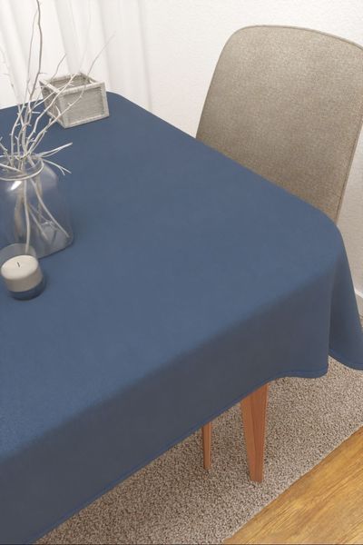 Tischdecke eckig Lysel #3J Avanos in enzianblau