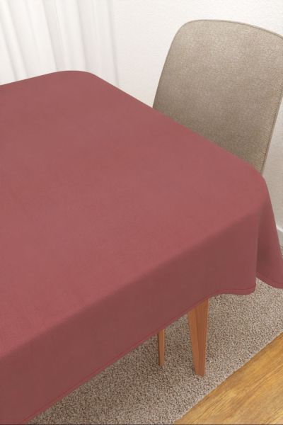 Tischdecke eckig Lysel #3J Avanos in kaminrot