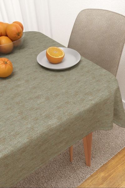 Tischdecke eckig Lysel #3J Bocas in gelbgrau