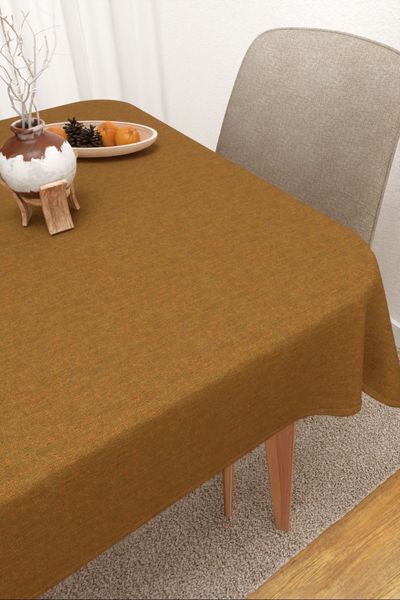 Tischdecke eckig Lysel #3J Bocas in ocker