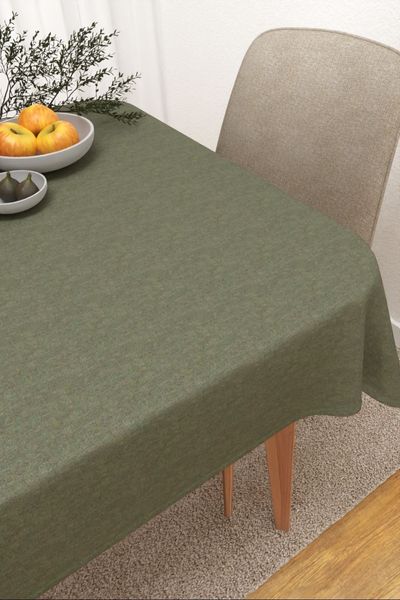 Tischdecke eckig Lysel #3J Bocas in schilfgrn