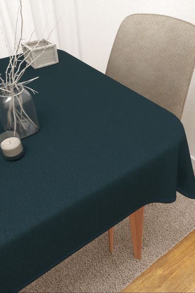 Tischdecke eckig Lysel #3J Cabora in ozeanblau