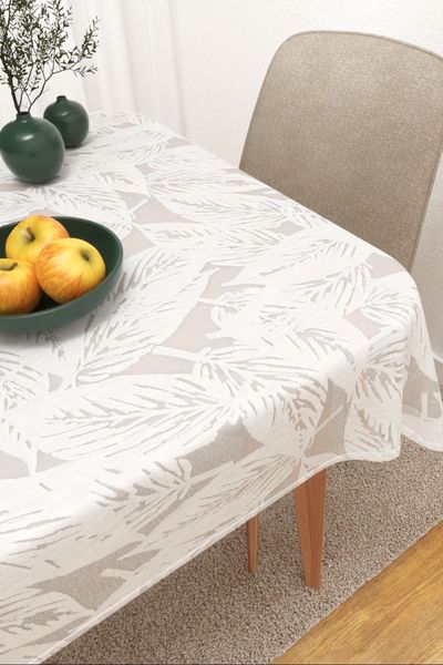 Tischdecke eckig Lysel #3J Dosso in Wei
