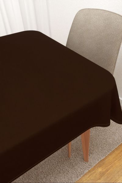 Tischdecke eckig Lysel #3J Enna in schokobraun
