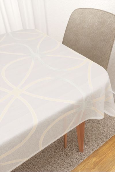 Tischdecke eckig Lysel #3J Jauhaa in sandfarben