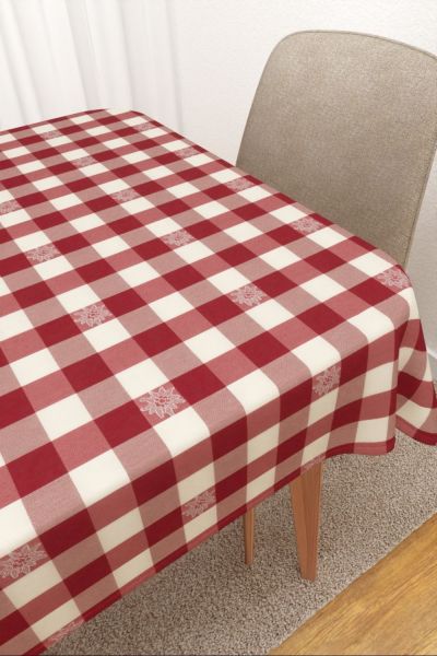Tischdecke eckig Lysel #3J Kajaani in weinrot