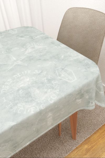 Tischdecke eckig Lysel #3J Karuna in blaugrau