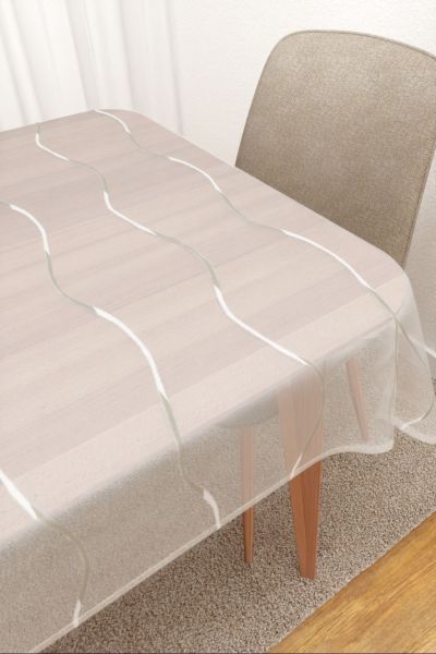 Tischdecke eckig Lysel #3J Konya in beige