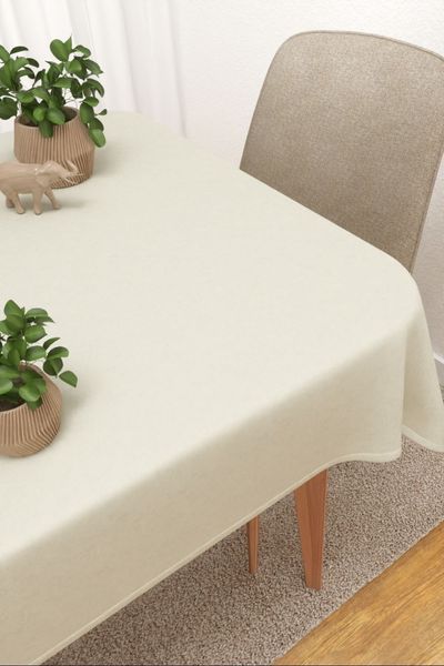 Tischdecke eckig Lysel #3J Masiaca in beigegrau