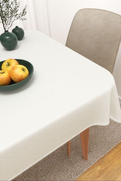 Tischdecke eckig Lysel #3J Masiaca in perlwei