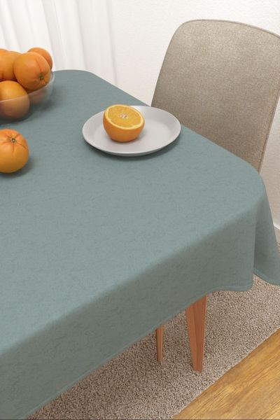 Tischdecke eckig Lysel #3J Masiaca in taubenblau