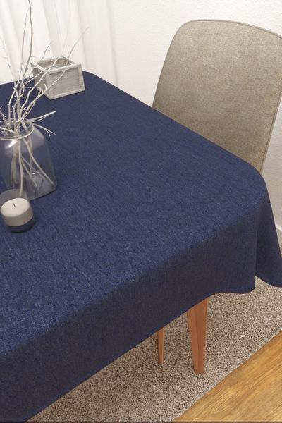 Tischdecke eckig Lysel #3J Matomi in azurblau