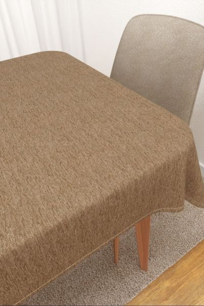 Tischdecke eckig Lysel #3J Matomi in braunbeige
