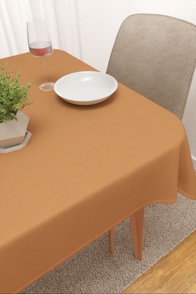 Tischdecke eckig Lysel #3J Minitas in blassorange