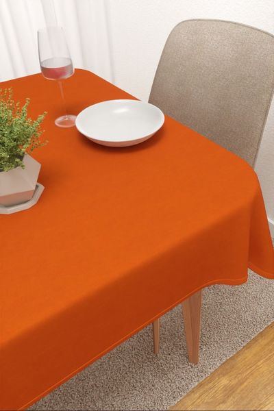 Tischdecke eckig Lysel #3J Minitas in gelborange