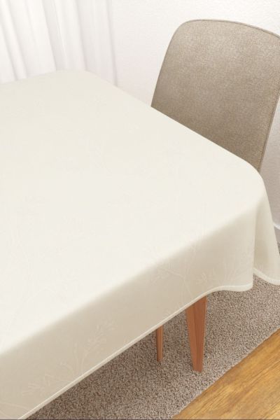 Tischdecke eckig Lysel #3J Penasco in perlwei