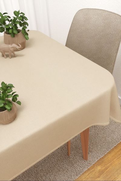 Tischdecke eckig Lysel #3J Rabita in beige
