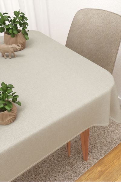 Tischdecke eckig Lysel #3J Rabita in graubeige