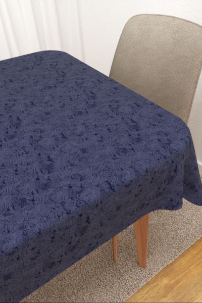 Tischdecke eckig Lysel #3J Rosario in enzianblau