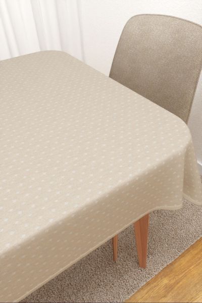 Tischdecke eckig Lysel #3J Santitos in beige