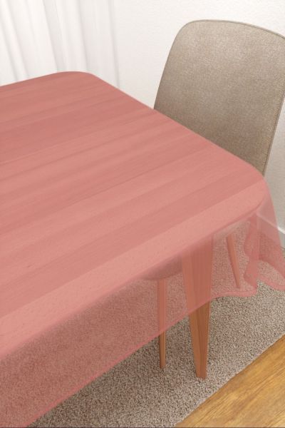 Tischdecke eckig Lysel #3J Satara in altrosa