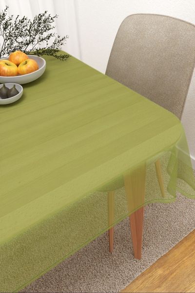 Tischdecke eckig Lysel #3J Satara in apfelgrn