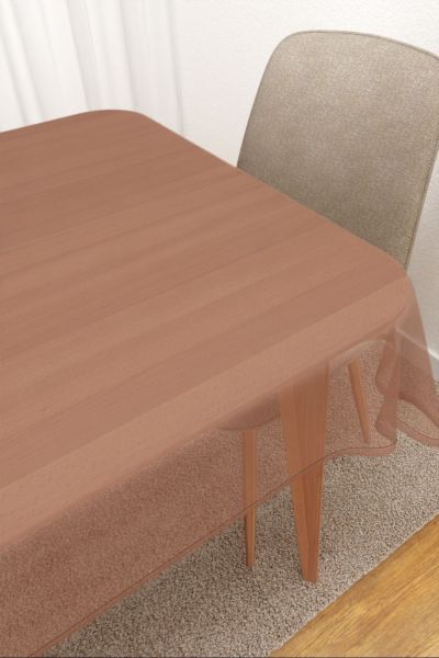 Tischdecke eckig Lysel #3J Satara in blassbraun