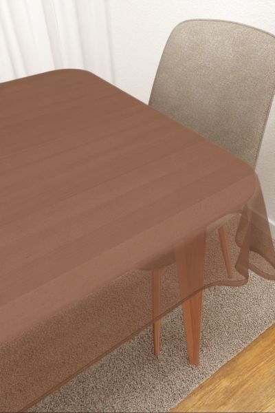 Tischdecke eckig Lysel #3J Satara in kastanienbraun