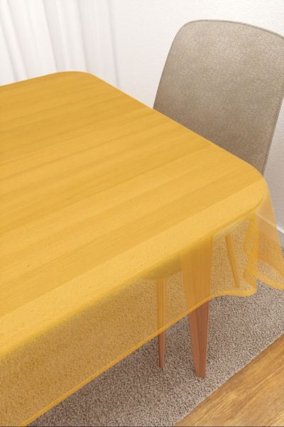 Tischdecke eckig Lysel #3J Satara in zinkgelb