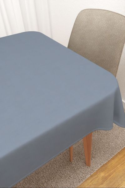 Tischdecke eckig Lysel #3J Thermos in blaugrau