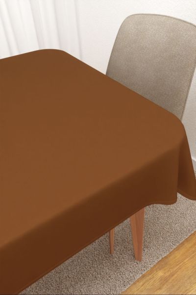 Tischdecke eckig Lysel #3J Thermos in rehbraun